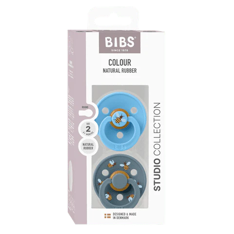 BIBS knupīša komplekts 2. izmērs (6 - 18 mēneši) Sky Blue / Baby Blue