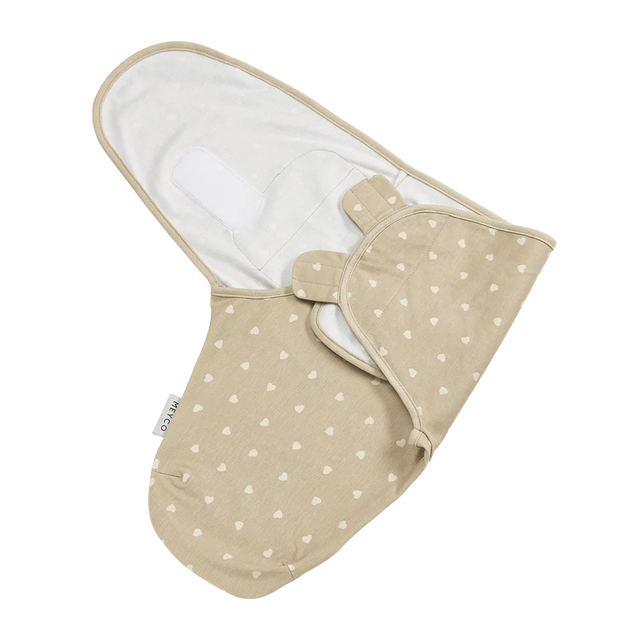 Meyco Baby kūdikio vystymo miegmaišis 0–3 mėn., Sweet Heart Sand/Soft – TOG 1.0