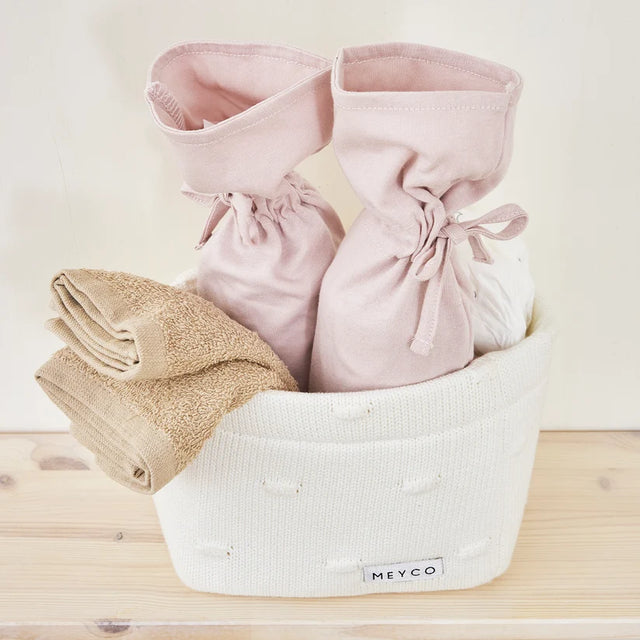 Meyco Baby frotinės šluostės-rankšluostukai kūdikiui Offwhite/Sand/Toffee, 30×30 cm, 6 vnt.
