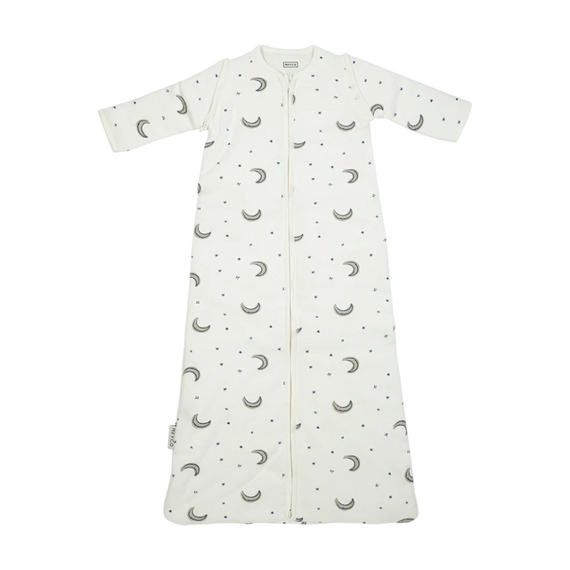 Meyco Baby kūdikio miegmaišis su nusegamomis rankovėmis Moon Indigo, TOG 2.5