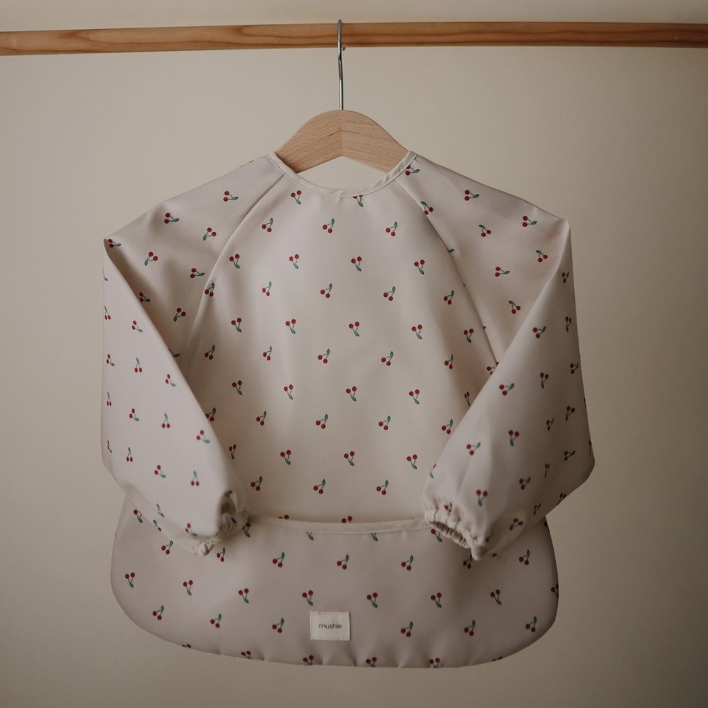 Mushie bib ar piedurknēm Blush