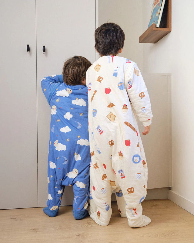 Molis&Co pižama - miegmaišis su rankovėmis, kojytėmis ir atverčiamomis kojinėmis TOG 1 Good morning