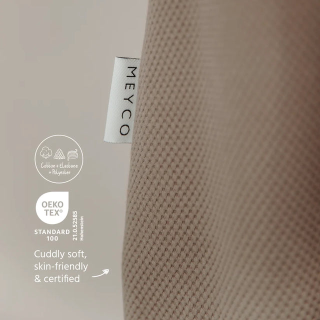 Meyco Baby Studio miegmaišis su kojytėmis, nusegamomis rankovėmis ir atverčiamomis kojinėmis TOG 2.5 Dark Taupe