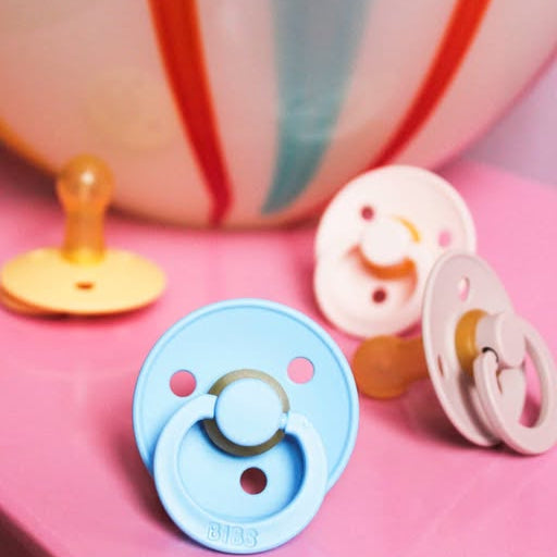 BIBS knupīša komplekts 1. izmērs (0 - 6 mēneši) Iron / Baby Blue