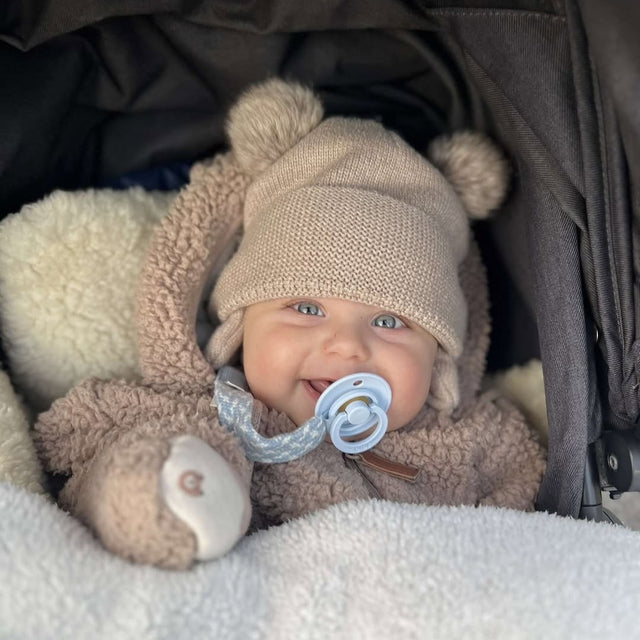 BIBS knupīša komplekts 1. izmērs (0 - 6 mēneši) Iron / Baby Blue