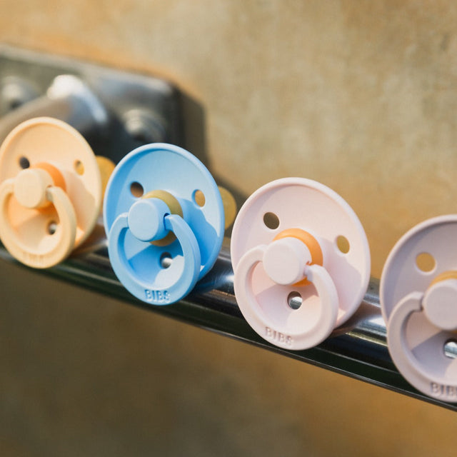 BIBS knupīša komplekts 1. izmērs (0 - 6 mēneši) Iron / Baby Blue