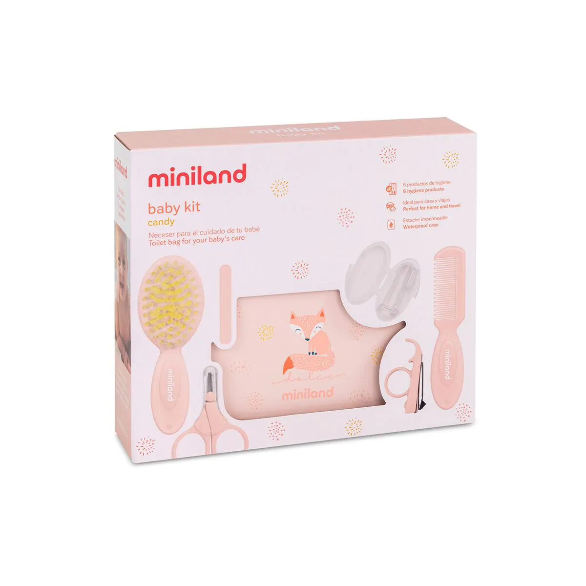 Miniland bērnu aprūpes komplekts Baby Kit Candy