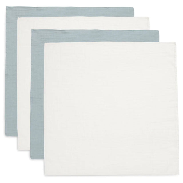Jollein muslino vystyklai kūdikiui, 70 × 70 cm, 4 vnt., Sea Green / Ivory