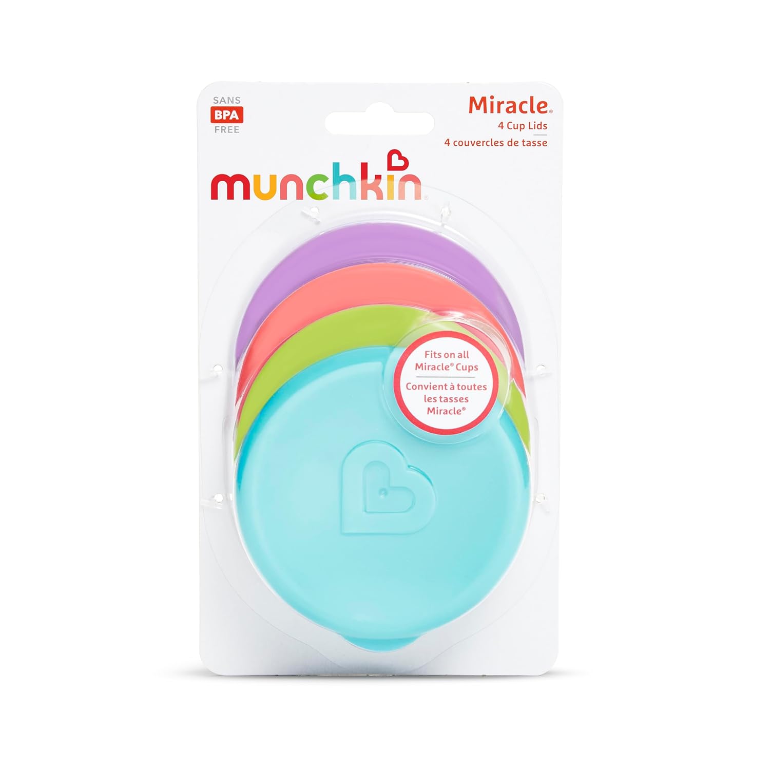 Munchkin mācību krūzes — dzeramo pudeļu Miracle 360 vāki (daudzas krāsas)