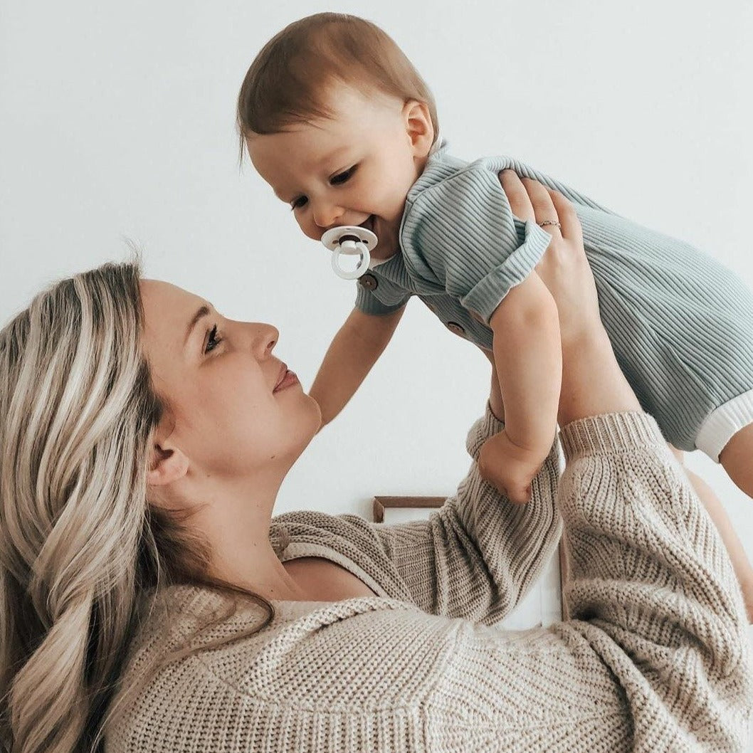 BIBS čiulptukų rinkinys 1 dydis (0 - 6 mėn.) Iron / Baby Blue (4852200669266)