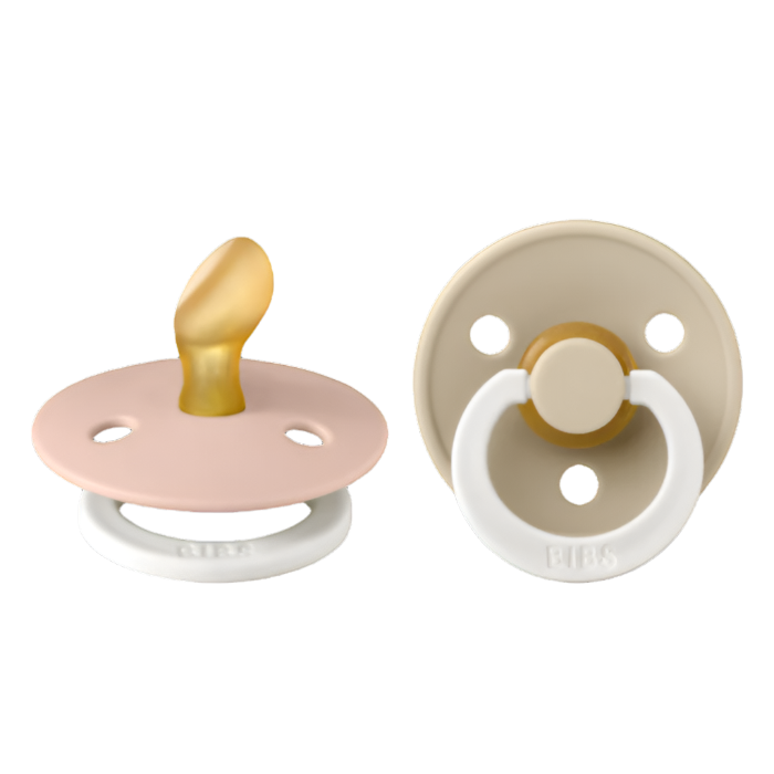 BIBS knupja komplekts 1. izmērs (0 - 6 mēneši spīd tumsā) Anatomical Blush Glow / VanillaGlow