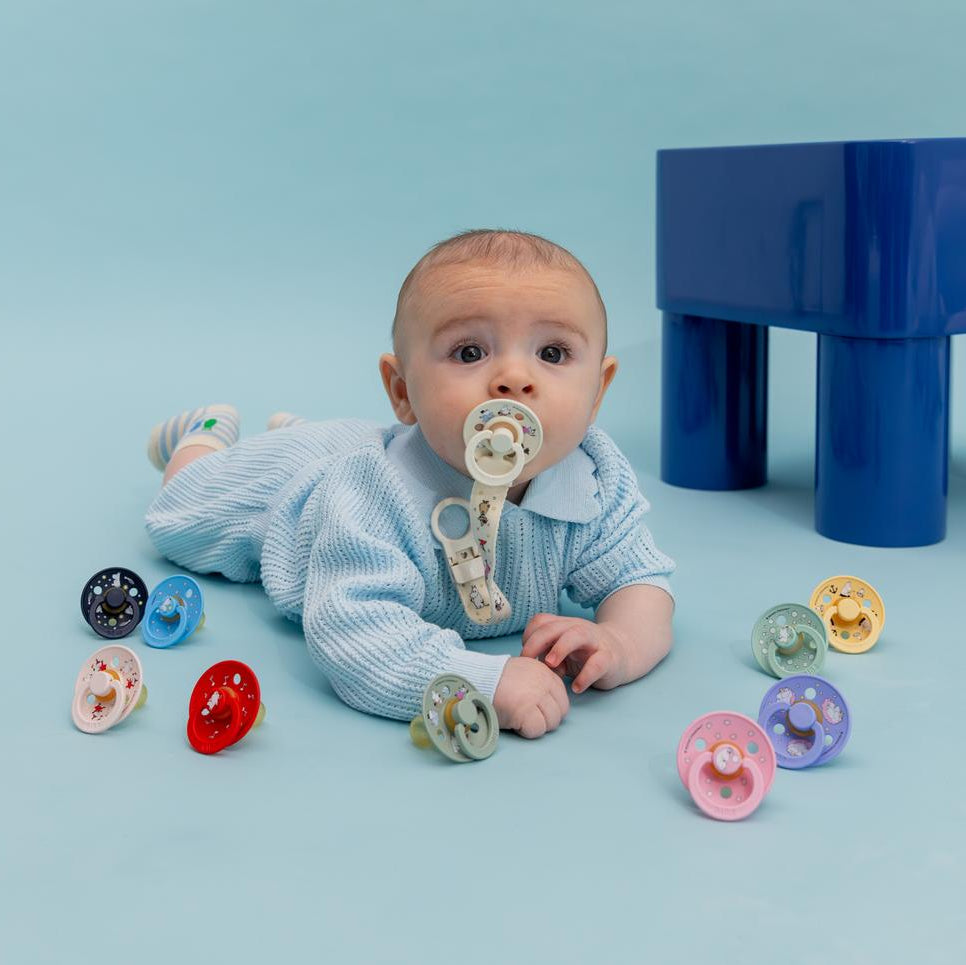 BIBS knupīša komplekts 2. izmērs (6 - 18 mēneši) Sky Blue / Baby Blue