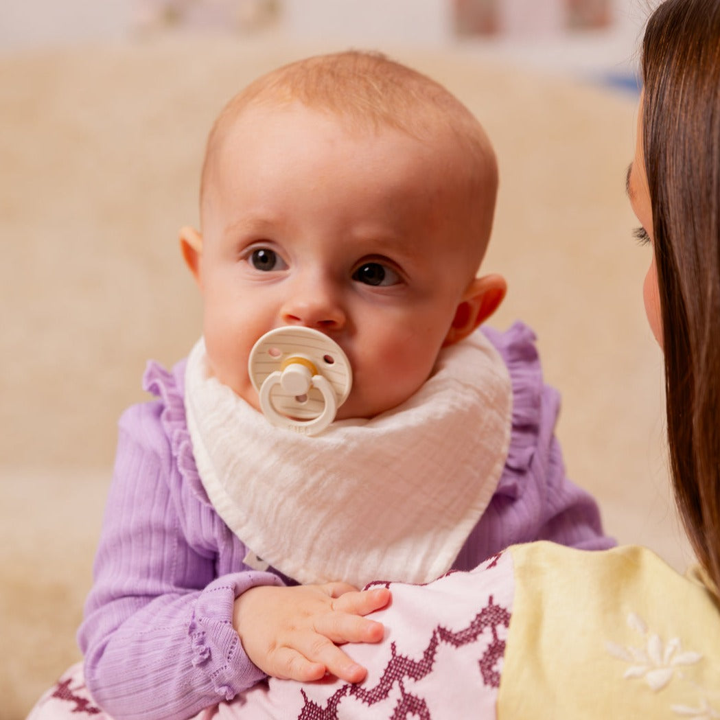 BIBS Studio Collection knupīša komplekts 1. izmērs (0 - 6 mēneši) Pin Ivory Vanilla Mix