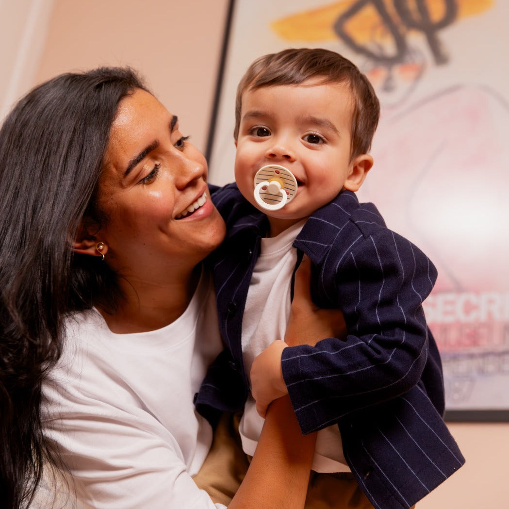 BIBS Studio Collection knupīša komplekts 1. izmērs (0 - 6 mēneši) Pin Steel Blue Mix