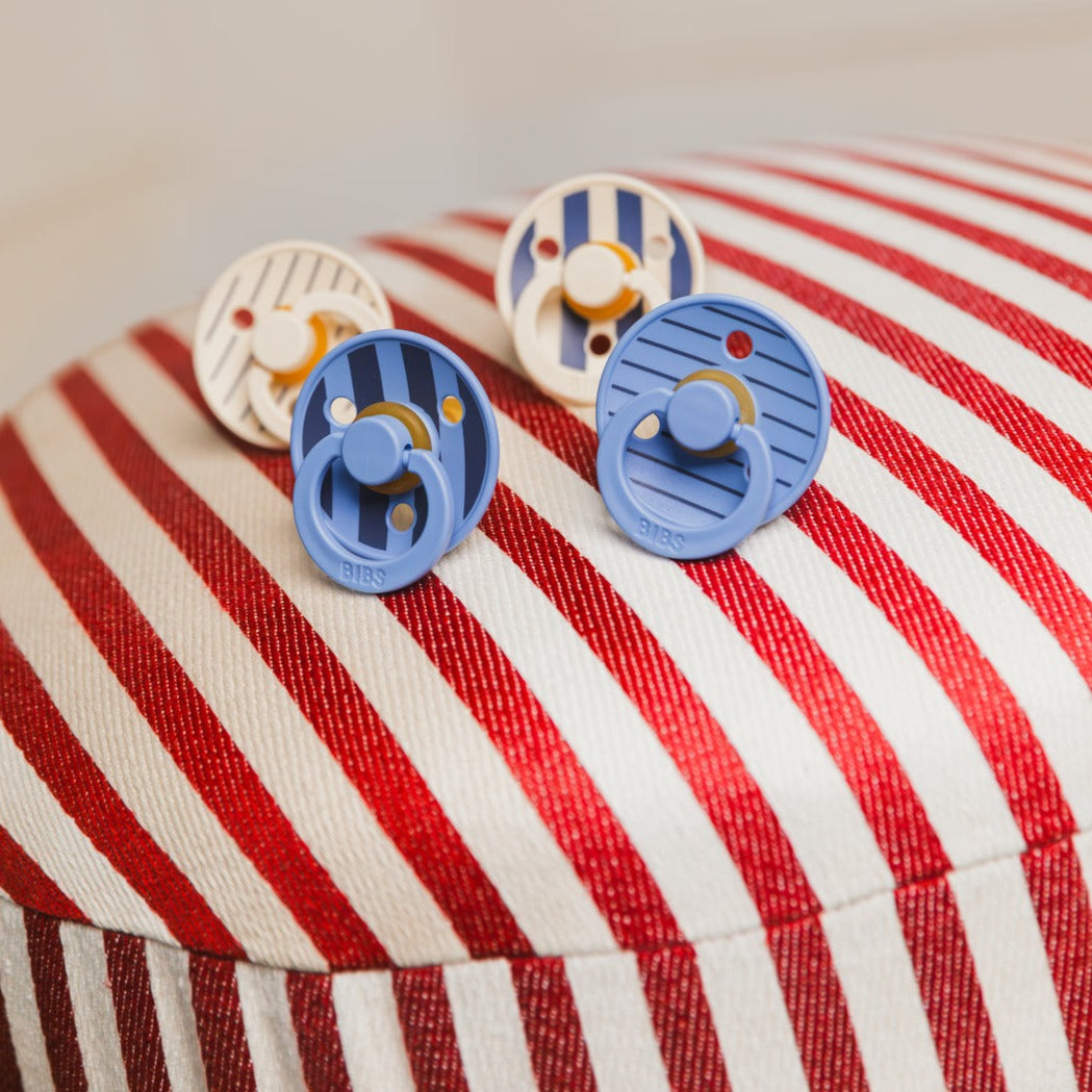 BIBS Studio Collection knupīša komplekts 2. izmērs (6 - 18 mēneši) Pin Ivory Vanilla Mix