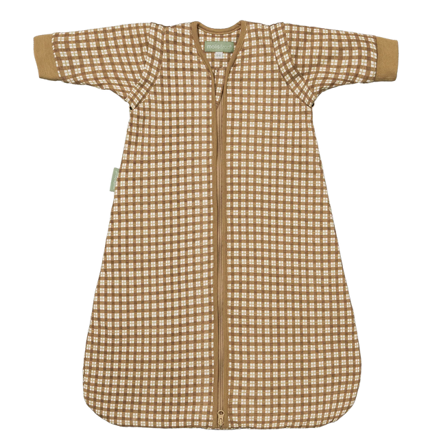 Molis&Co kūdikio miegmaišis su nusegamomis rankovėmis TOG 1 Brown Checks