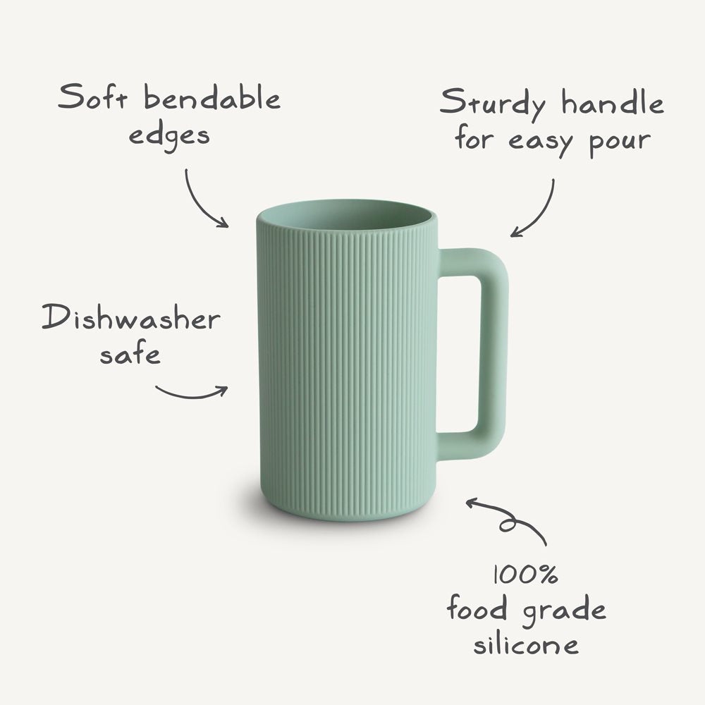 Mushie izglītojošo rotaļlietu krūzes tornis — retro krāsas (retro)