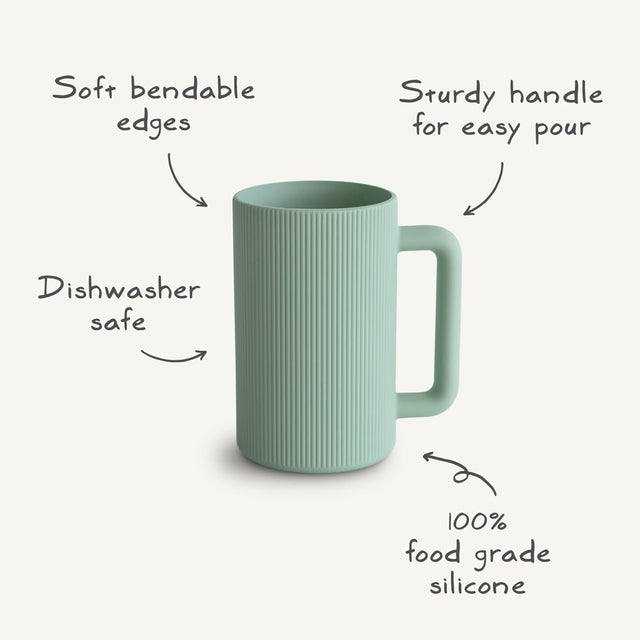 Mushie izglītojošo rotaļlietu krūzes tornis — retro krāsas (retro)