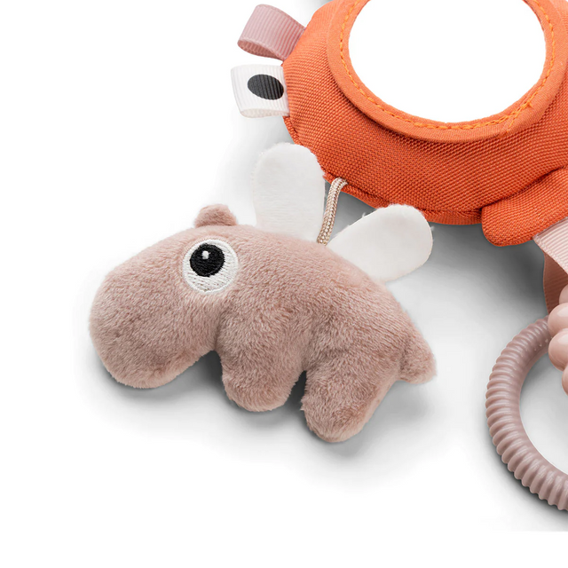 Brieža pakarināmā aktivitāšu rotaļlieta ar spoguli Happy clouds Papaya