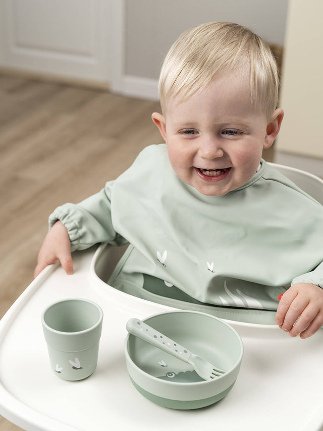 Deer neslīdošā bļoda Foodie Croco Green