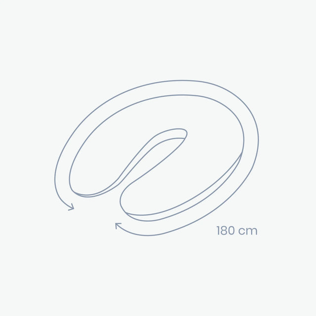 Doomoo Buddy barošanas un grūtniecības spilvens Birstes Yellow