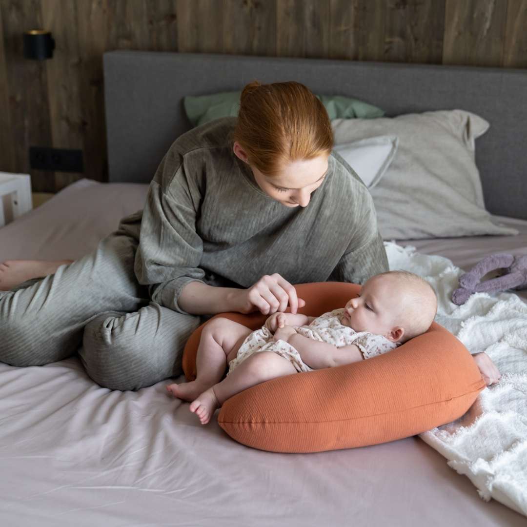 Doomoo Softy barošanas spilvens Tetra Jersey Terracotta