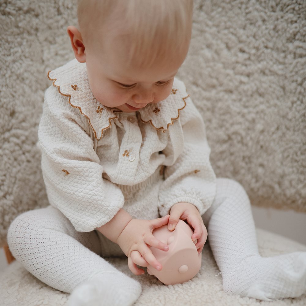 Mushie pop it rotaļu kauliņi Blush/Shifting Sands (2 gab.)