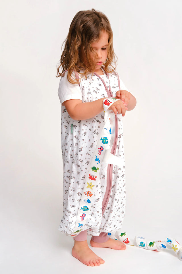 Molis&Co pidžama-guļammaiss ar kājām TOG 0.5 Bloom Pink