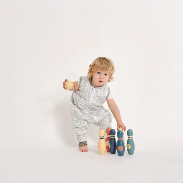 Molis&Co pižama - miegmaišis su kojytėmis TOG 1 Vichy Green