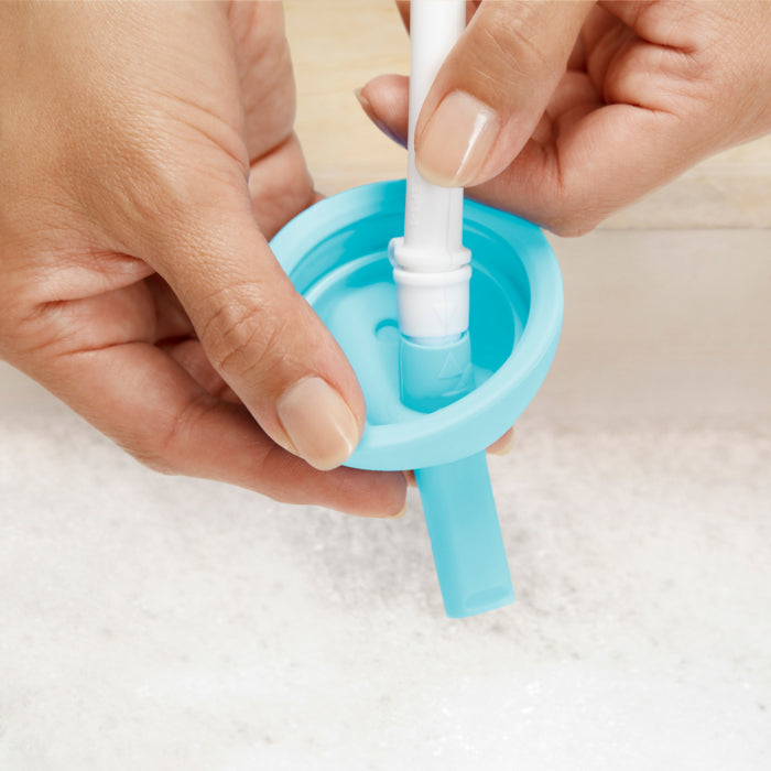 Munchkin Simple Clean dzeramais salmiņš ar salmiņu (zils)