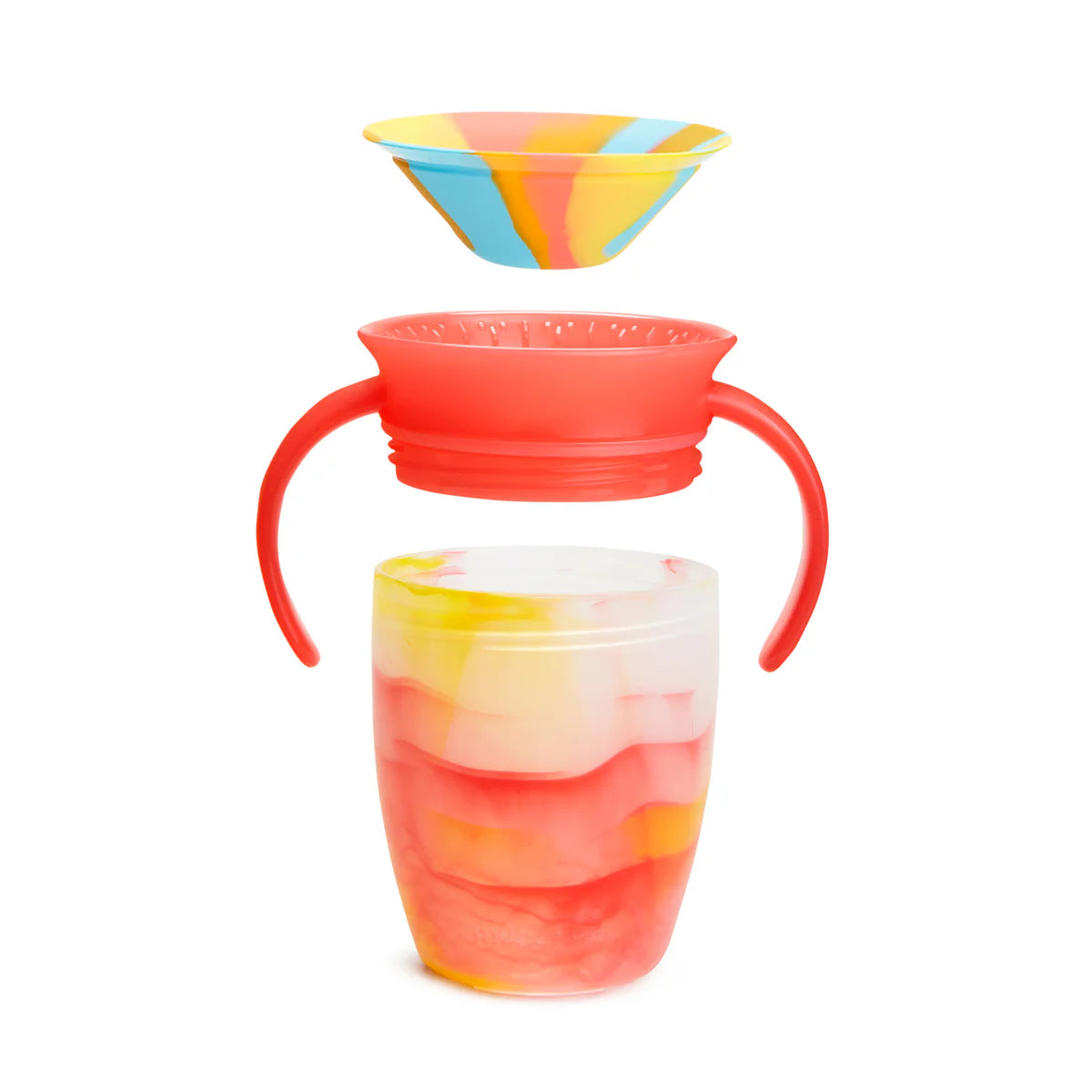 Munchkin mācību krūze - dzērājs Miracle 360 grādi (daudz krāsu)