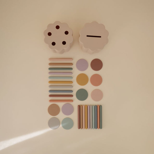 Mushie monētu un caurulīšu šķirošanas komplekts