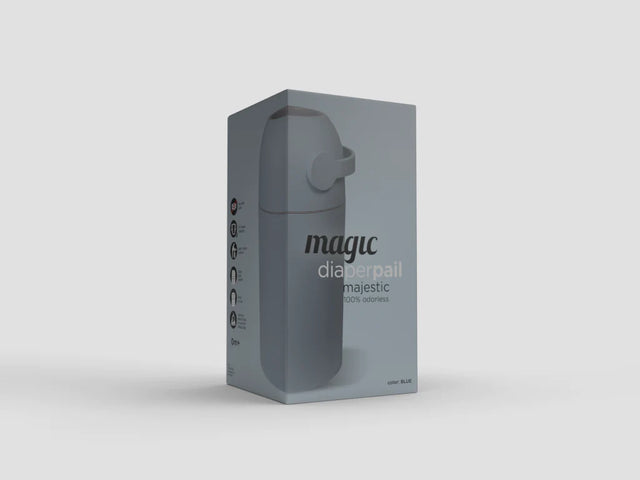 Autiņbiksīšu konteiners Magic (Majestic modelis, zilā krāsā)