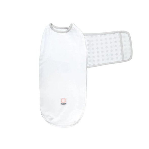 Nanit elpošanas apģērba Swaddle viedais guļammaiss (0-3 mēneši) (balts)