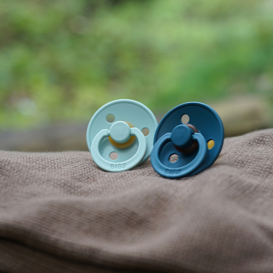 BIBS knupīša komplekts 1. izmērs (0-6 mēn.) Simetriska sala jūra/meža ezers