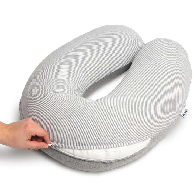 Doomoo Buddy barošanas un grūtniecības spilvena pārvalks Bear Grey