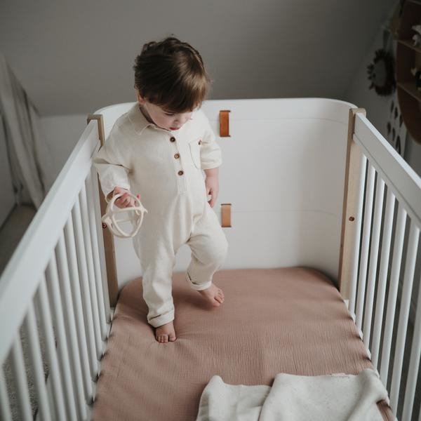 Mushie Muslīna palags vaigu sārtumā no organiskās kokvilnas