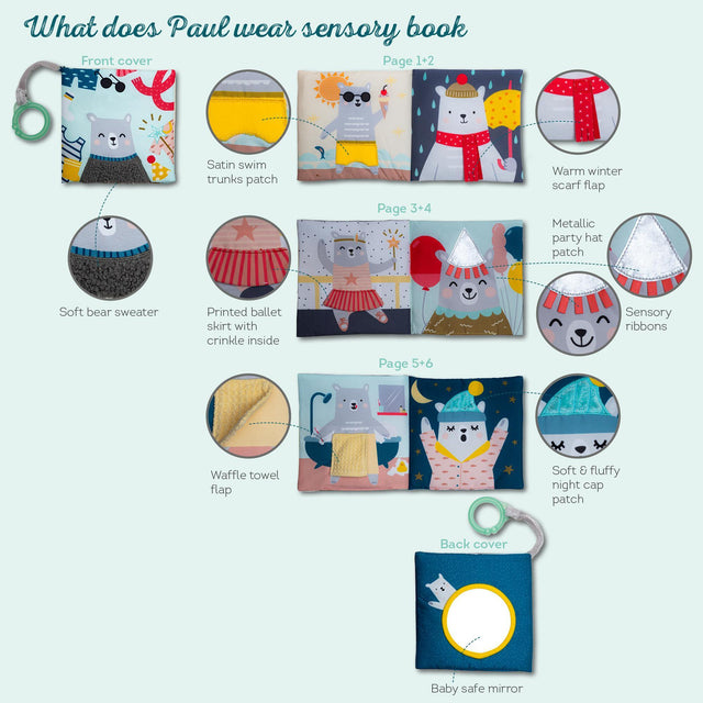 Taf Toys abpusēja mīksta grāmata mazuļiem "Pasaka"