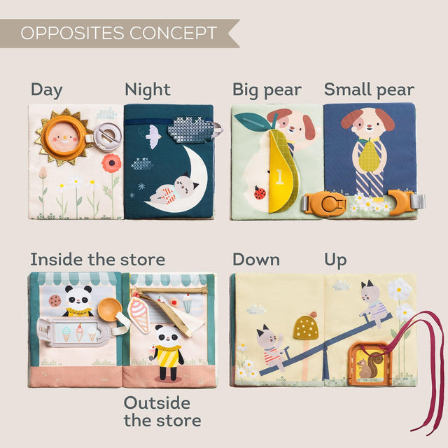 Taf Toys abpusēja mīksta grāmata mazuļiem "Pasaka"