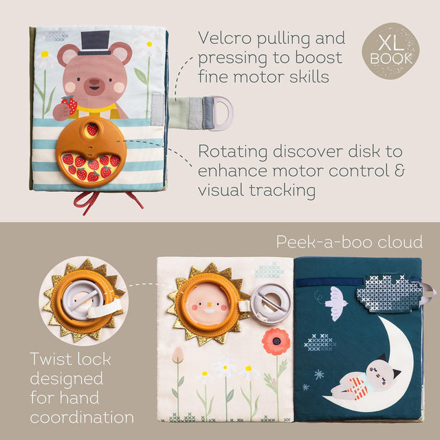 Taf Toys abpusēja mīksta grāmata mazuļiem "Pasaka"