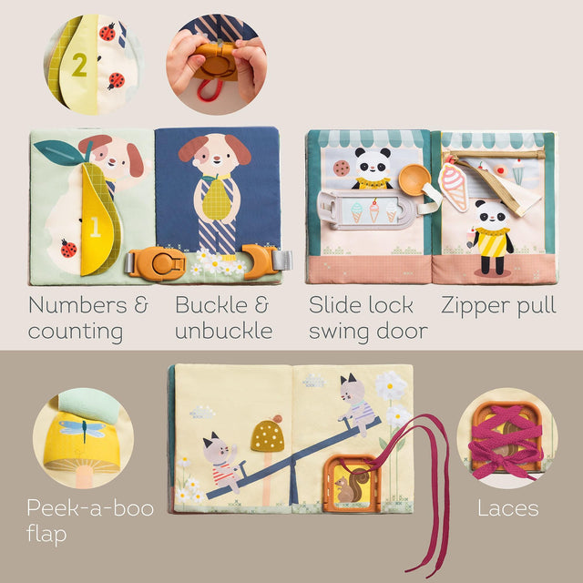 Taf Toys abpusēja mīksta grāmata mazuļiem "Pasaka"