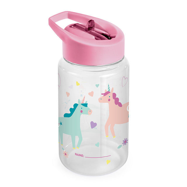 Miniland vaikiška gertuvė su šiaudeliu Kiddie Bottle Fantasy, 450 ml
