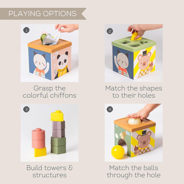 Taf Toys abpusēja mīksta grāmata mazuļiem "Pasaka"