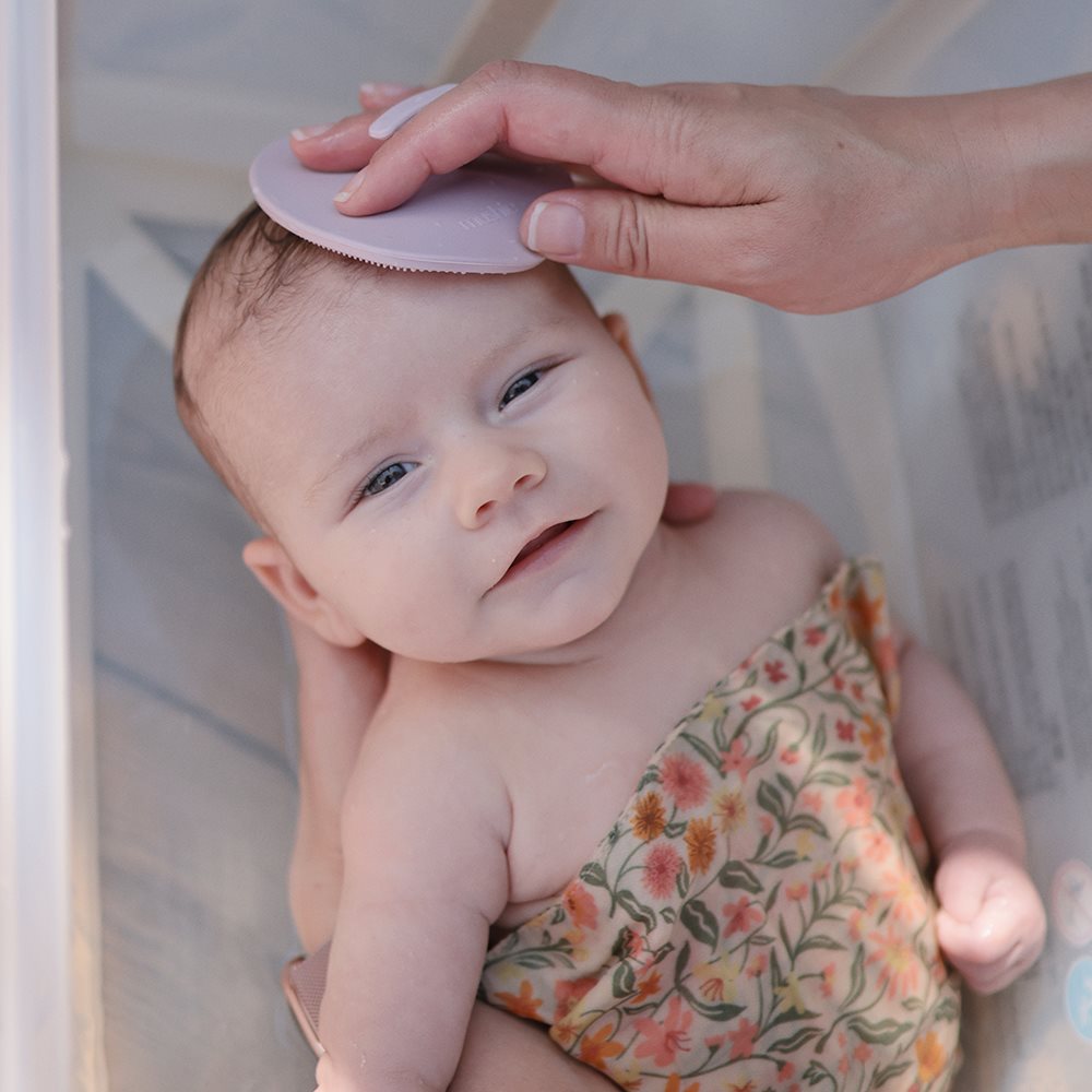 Mushie izglītojoša silikona zobu birste (Shifting Sand)