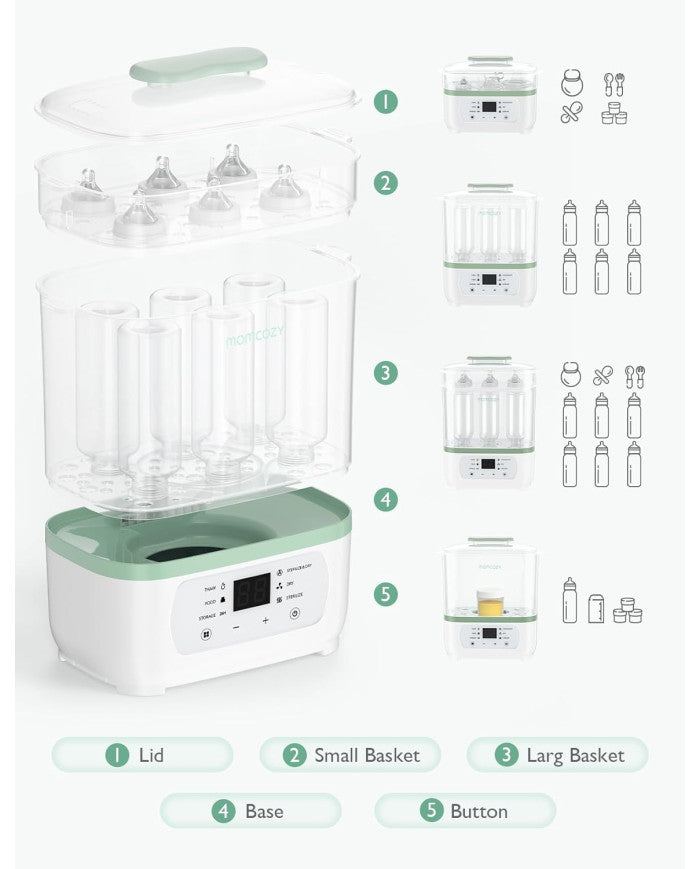 Baby Brezza SuperFast Sterilizer Dryer pudeļu sterilizatora žāvētājs