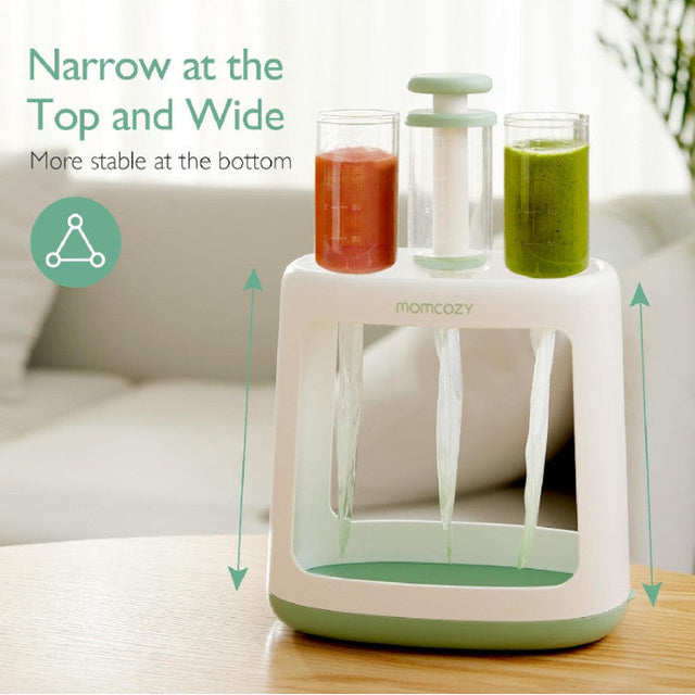 Twistshake vairākkārt lietojams saspiežams trauks biezeņiem (220 ml, dažādas krāsas)