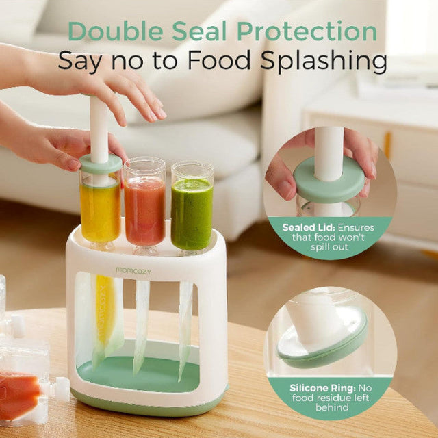 Twistshake vairākkārt lietojams saspiežams trauks biezeņiem (220 ml, dažādas krāsas)