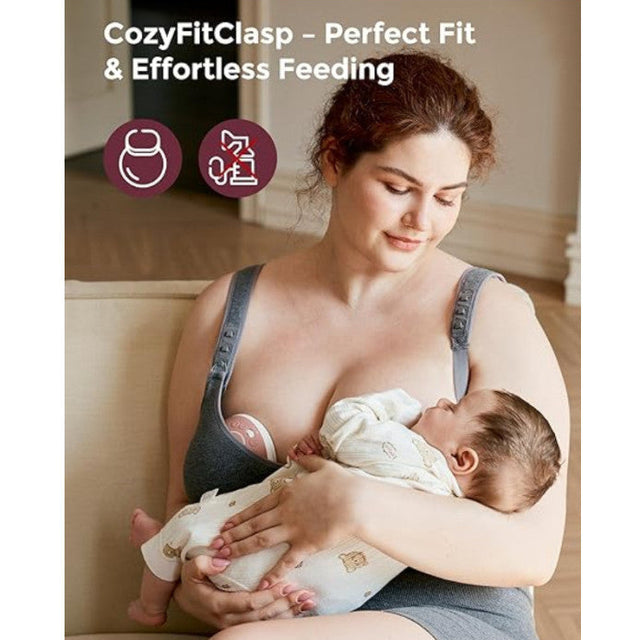 Carriwell bezšuvju māsu krūšturis / Original Nursing Bra Blue-Pink