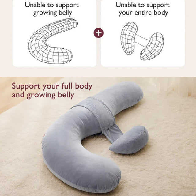 Doomoo Buddy barošanas un grūtniecības spilvens Tetra Jersey Green