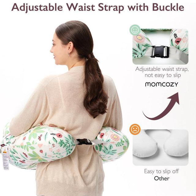 Doomoo Buddy barošanas un grūtniecības spilvens Tetra Jersey Green